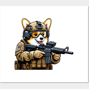 Tactical Corgi Posters and Art